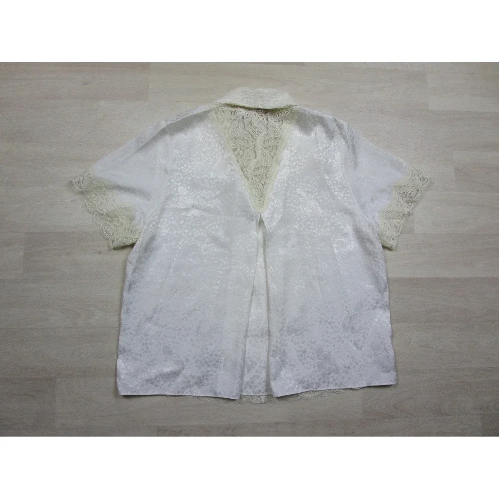 Vintage 80s Victoria's Secret Gold Label Pajama Set Size (M)‎ Wide Leg Bridal